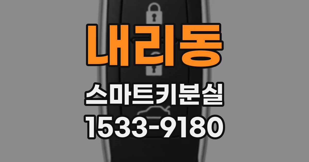 내리동 스마트키분실