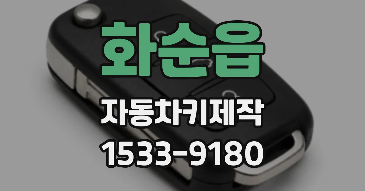 화순읍 자동차키제작