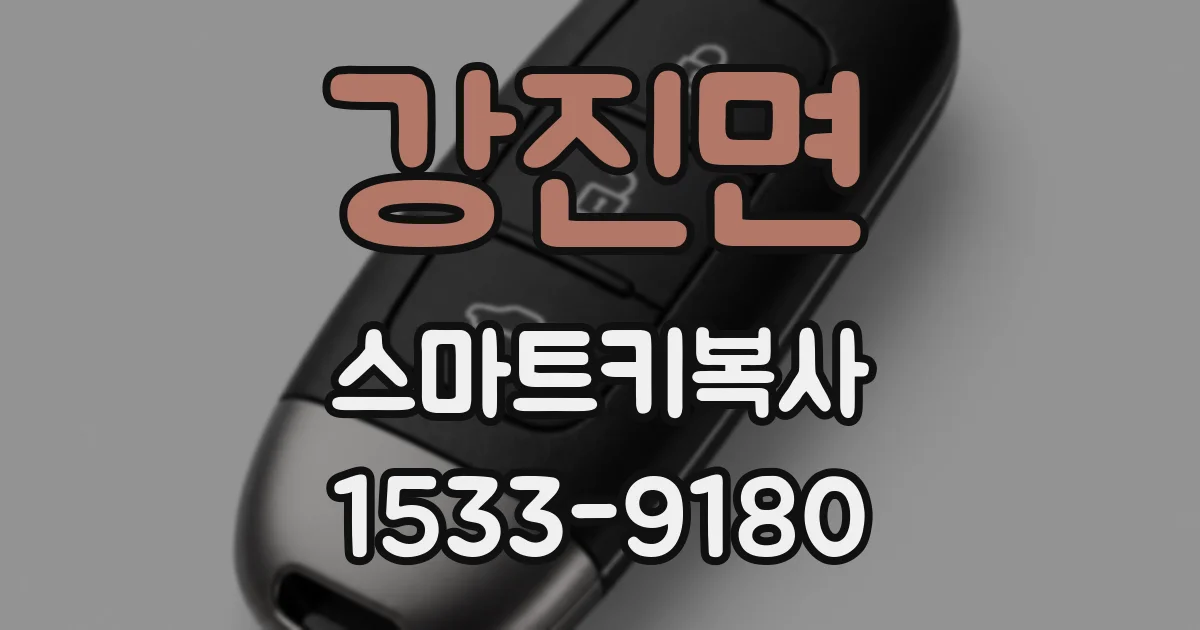 강진면 스마트키복사