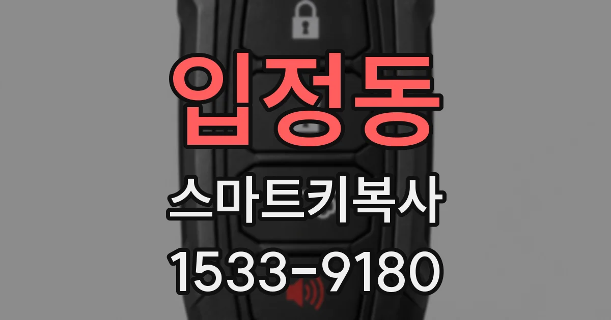 입정동 스마트키복사