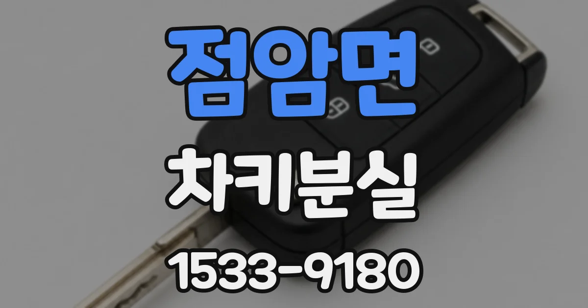 점암면 차키분실