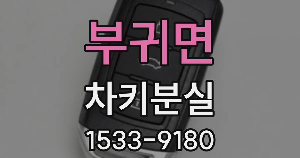 부귀면 차키분실