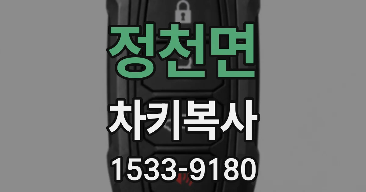 정천면 차키복사