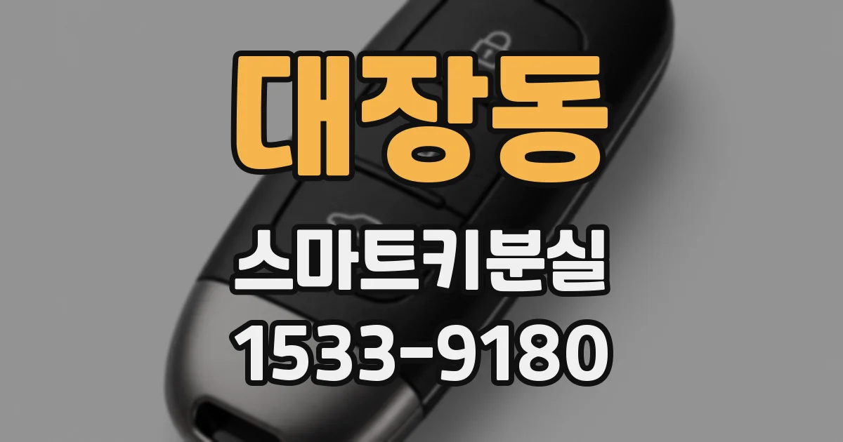 대장동 스마트키분실