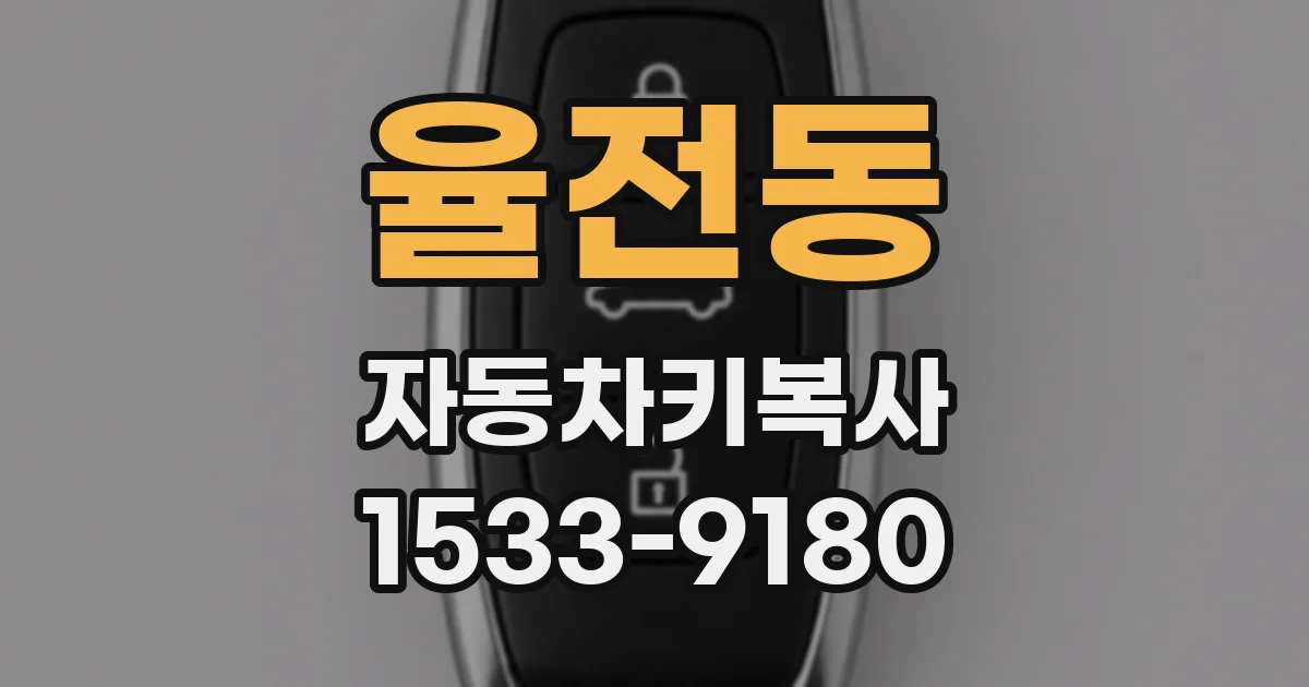 율전동 자동차키복사