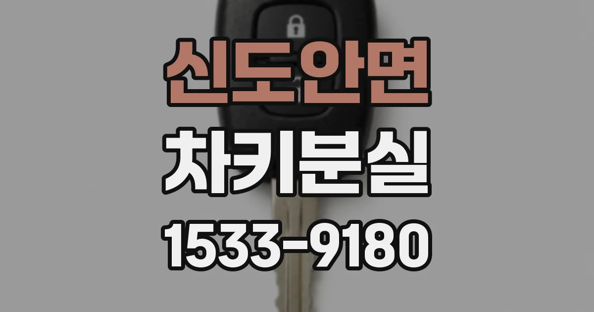 신도안면 차키분실