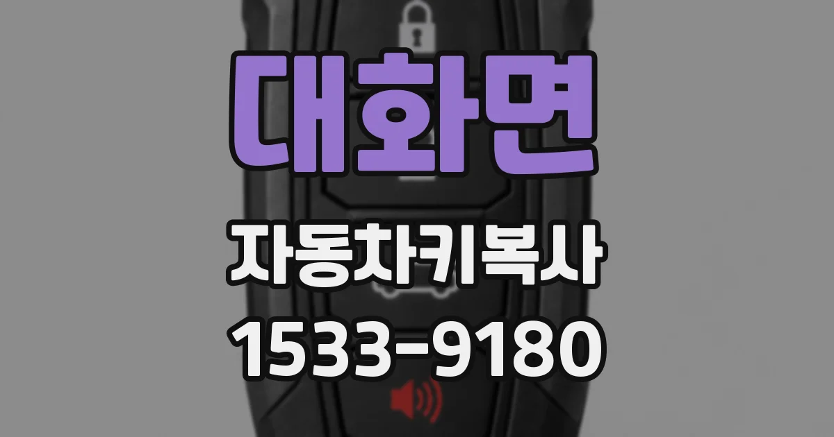 대화면 자동차키복사