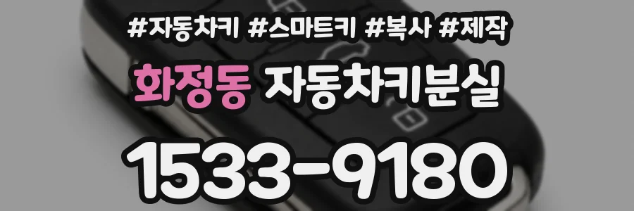 화정동 자동차키분실