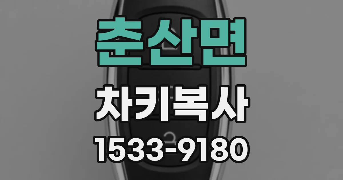 춘산면 차키복사