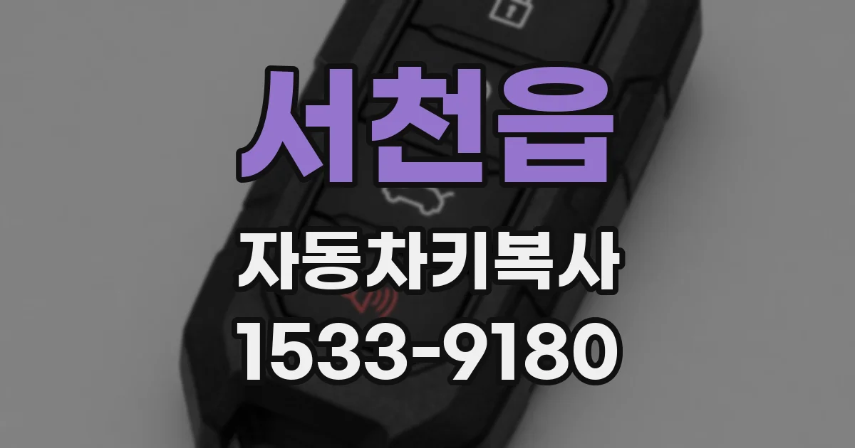서천읍 자동차키복사