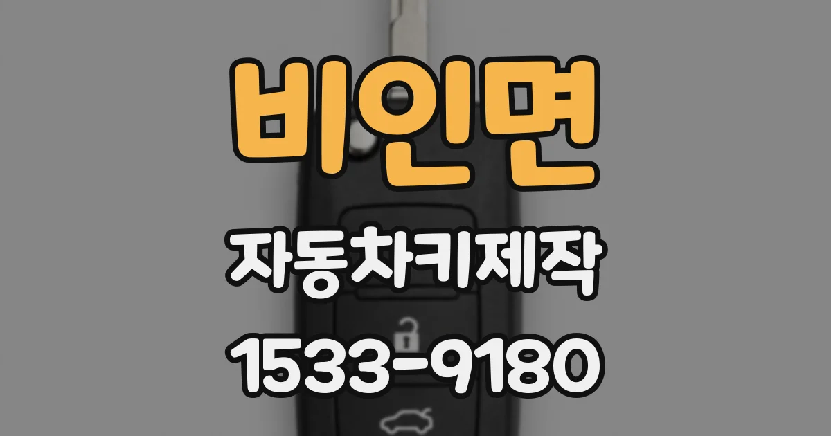 비인면 자동차키제작