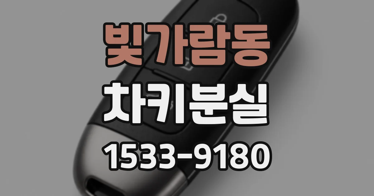 빛가람동 차키분실