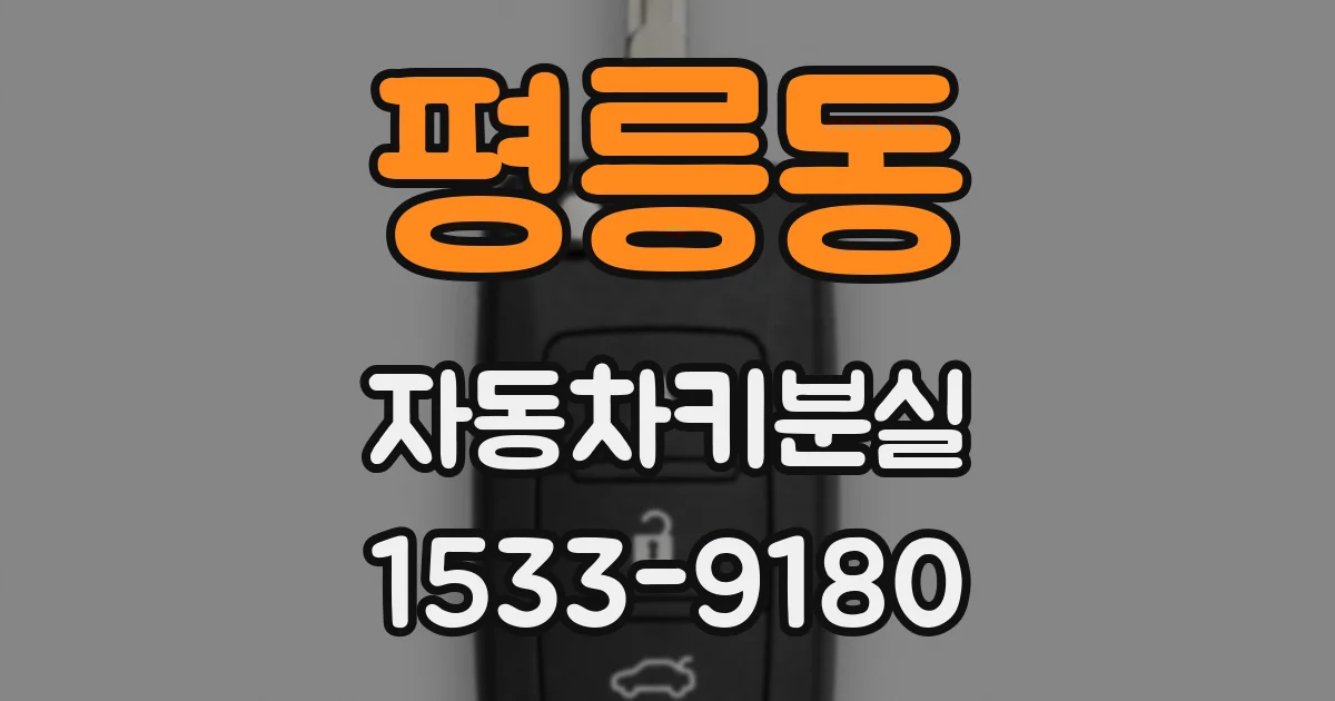 평릉동 자동차키분실