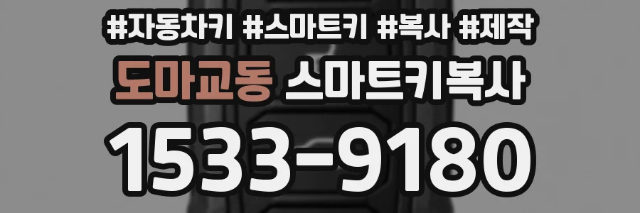 도마교동 스마트키복사