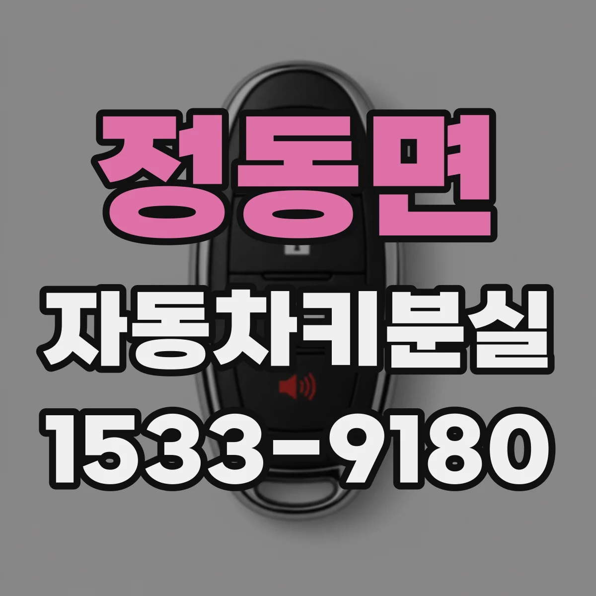 정동면 자동차키분실
