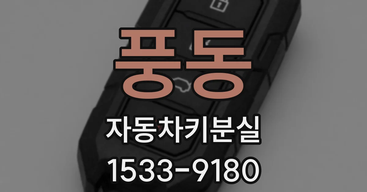 풍동 자동차키분실
