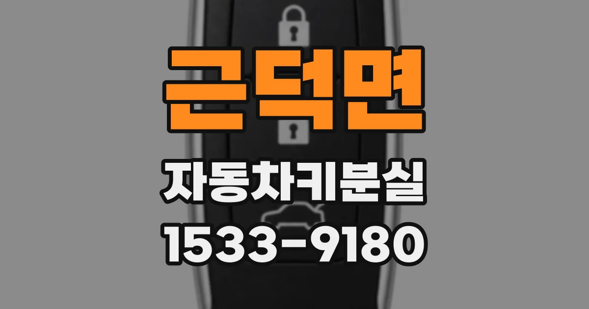 근덕면 자동차키분실