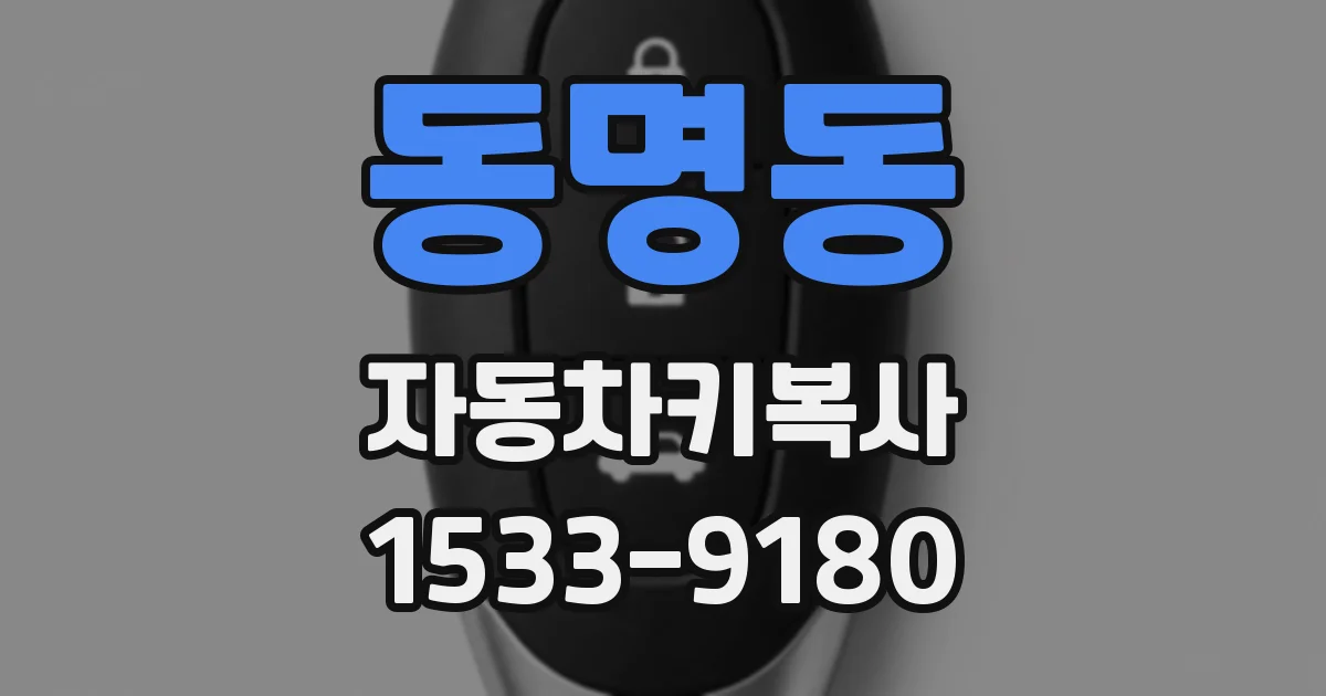 동명동 자동차키복사