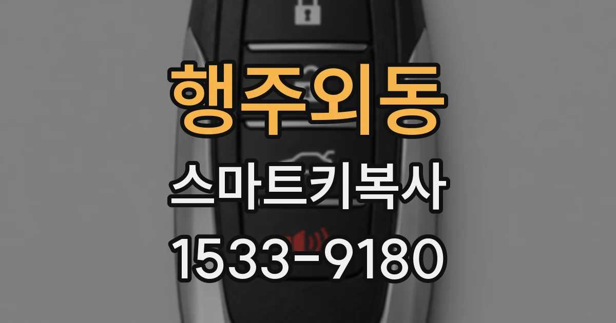 행주외동 스마트키복사