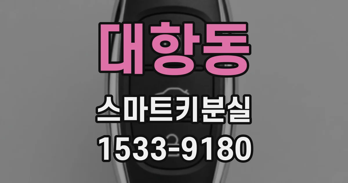 대항동 스마트키분실
