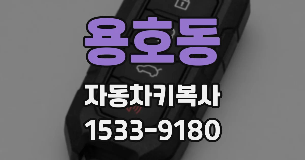 용호동 자동차키복사