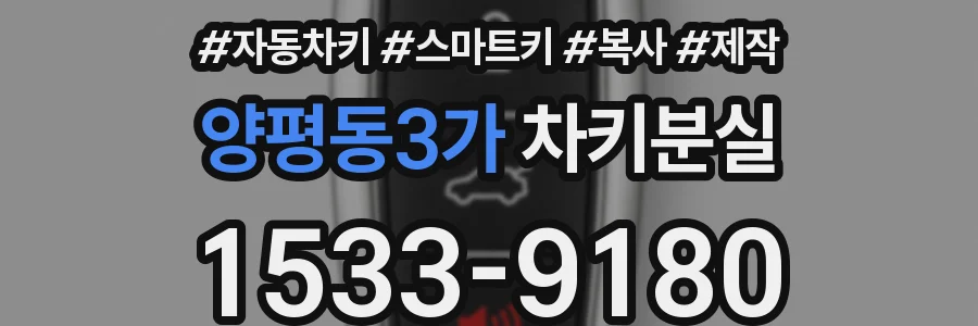 양평동3가 차키분실