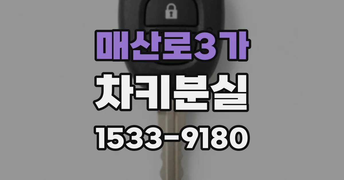 매산로3가 차키분실