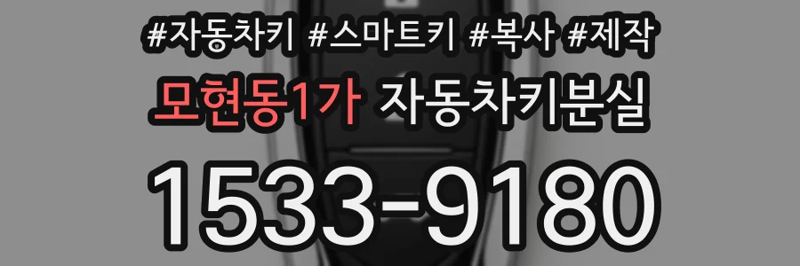 모현동1가 자동차키분실