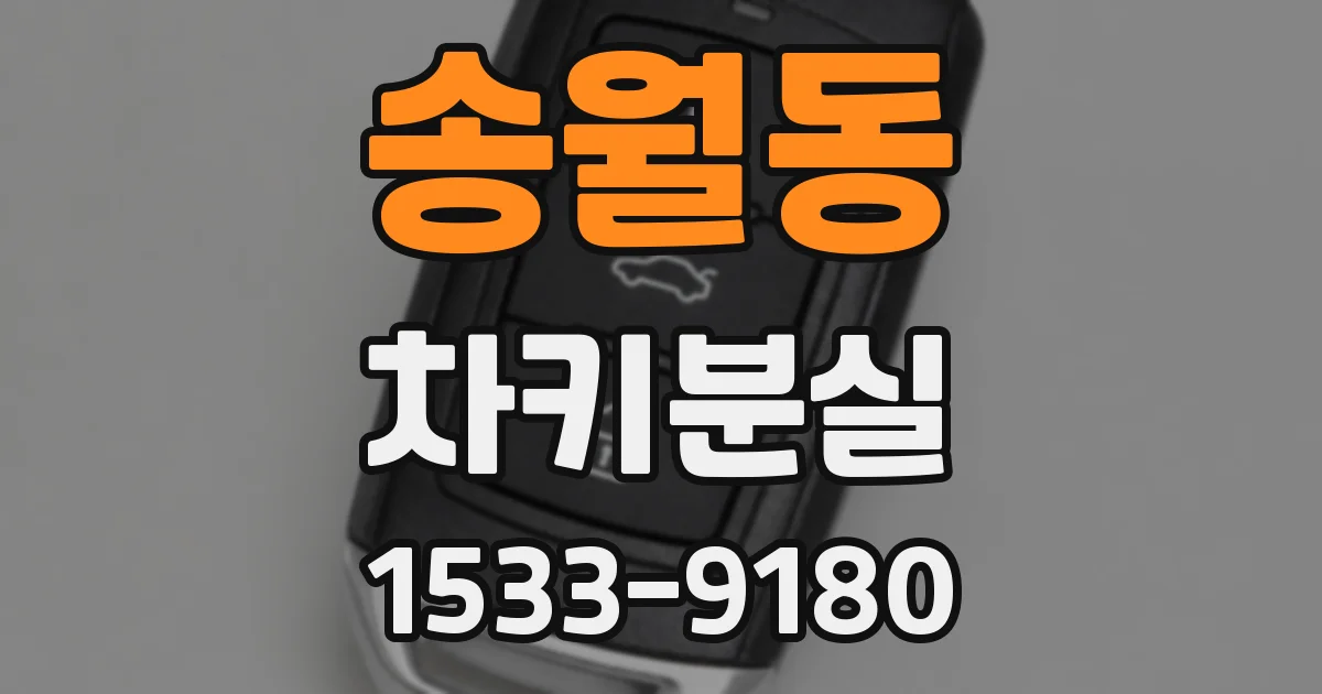 송월동 차키분실