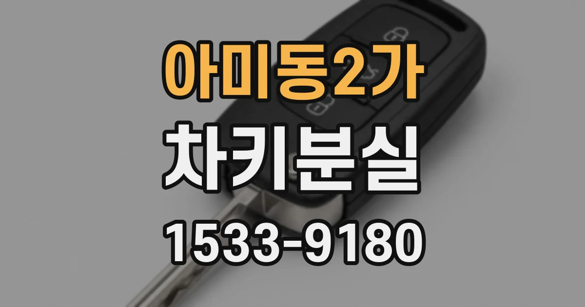 아미동2가 차키분실