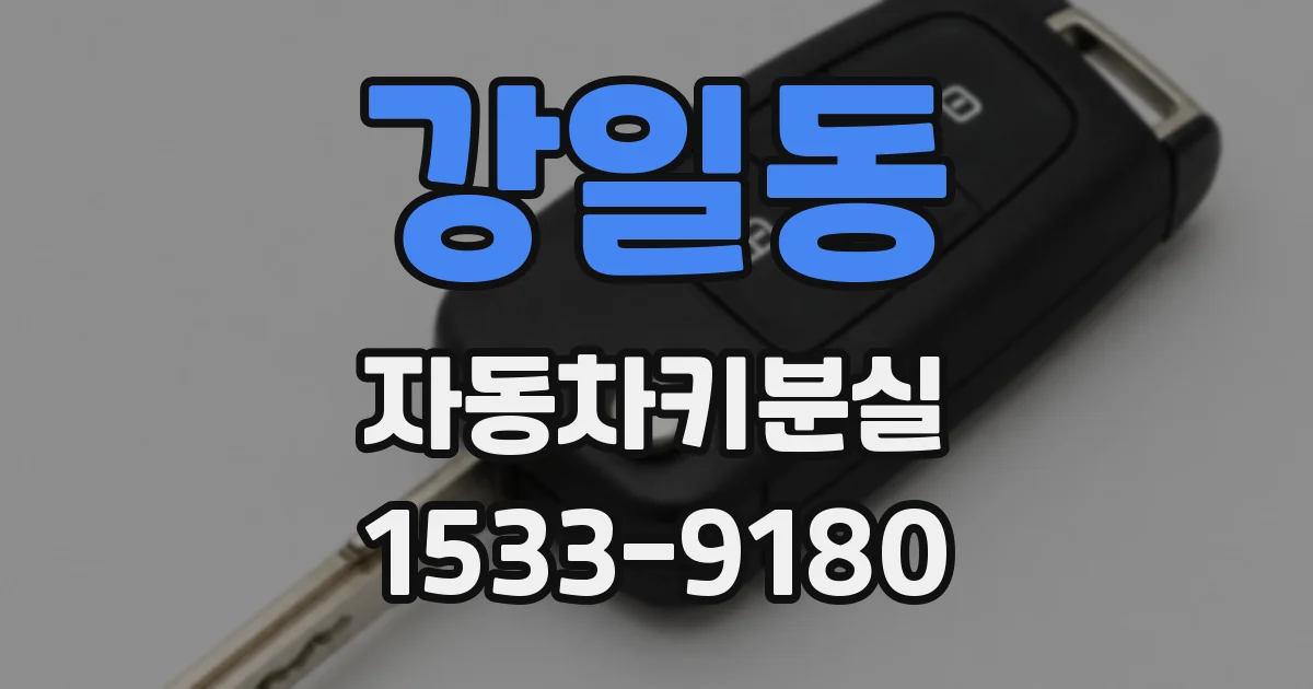 강일동 자동차키분실