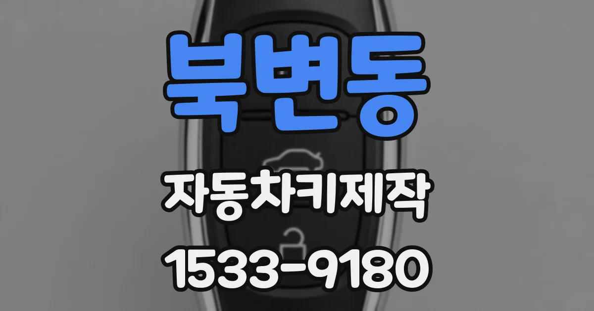 북변동 자동차키제작