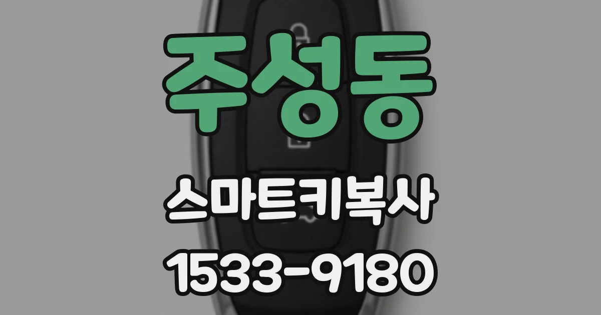 주성동 스마트키복사