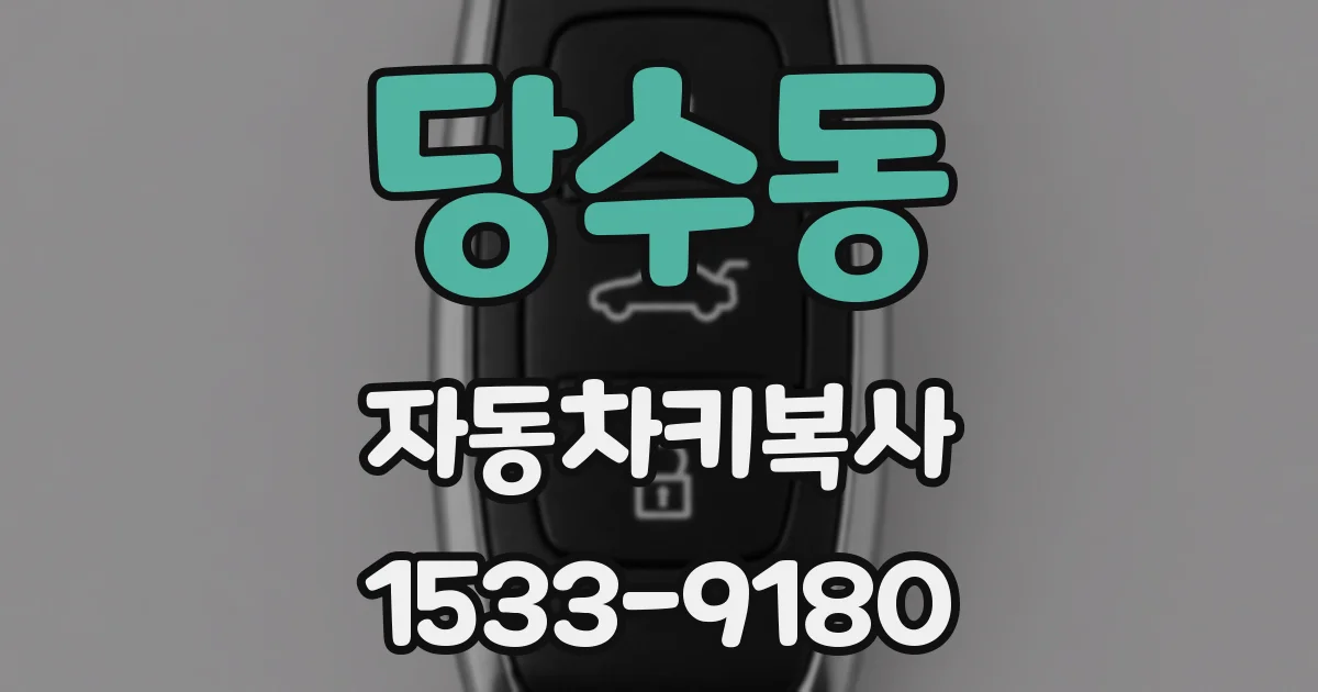 당수동 자동차키복사