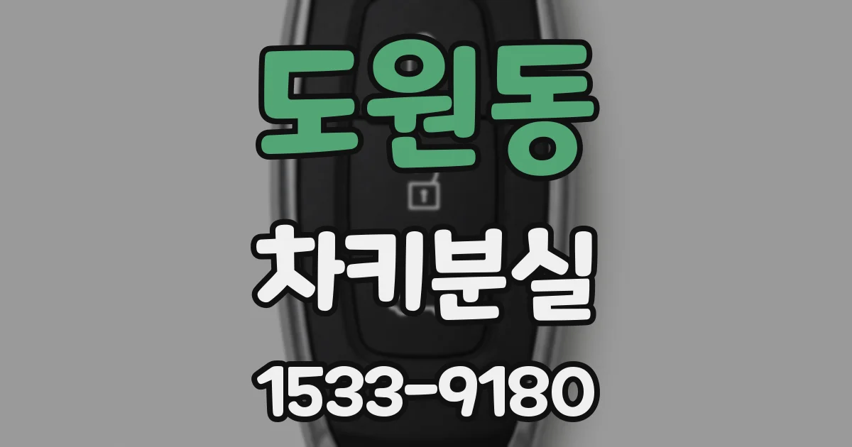 도원동 차키분실