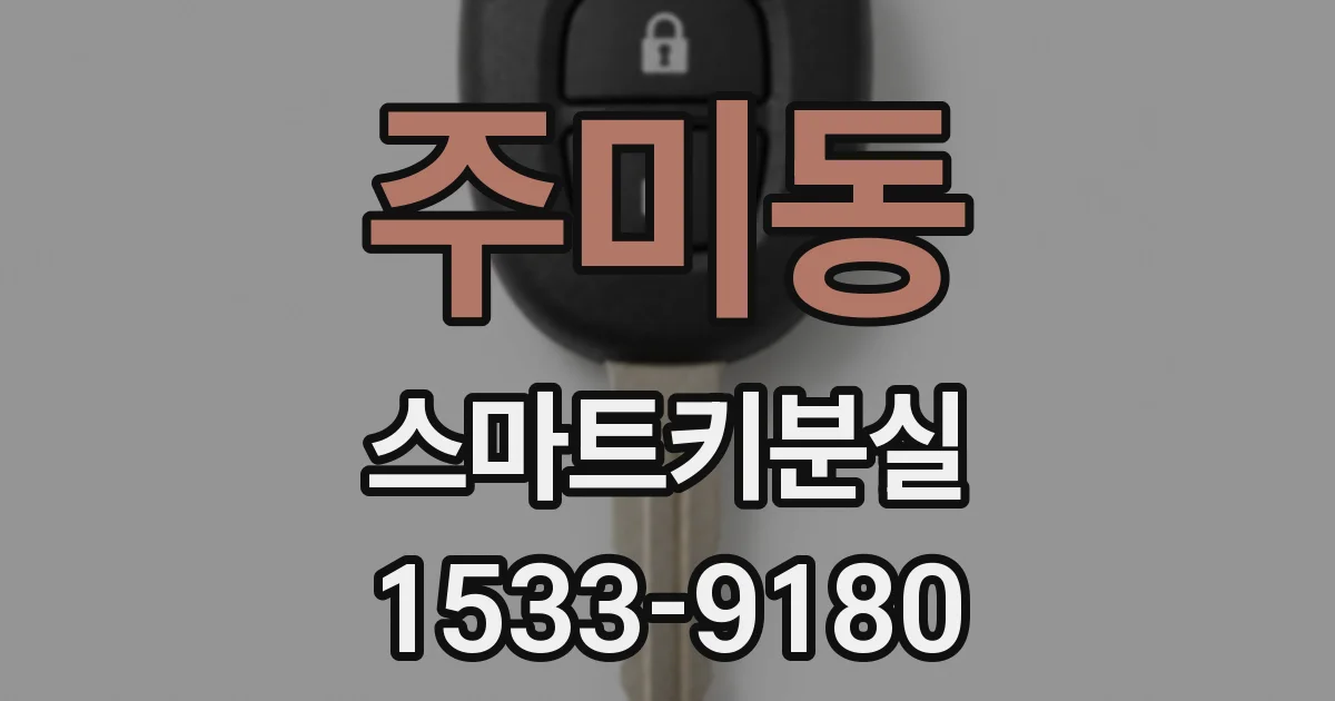 주미동 스마트키분실