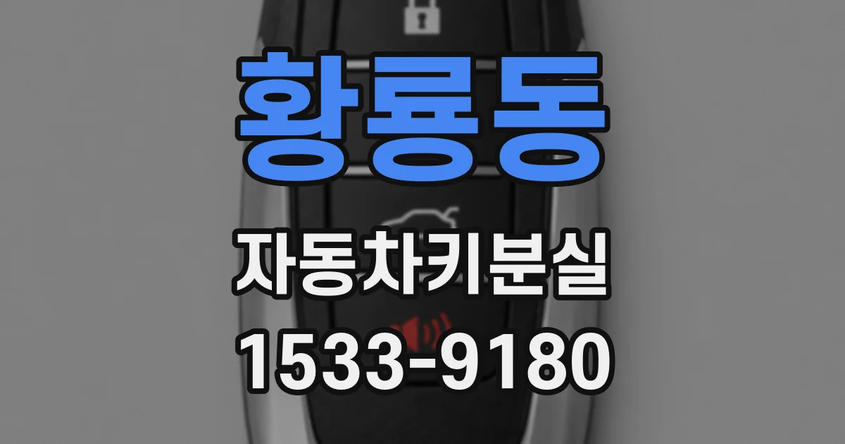 황룡동 자동차키분실