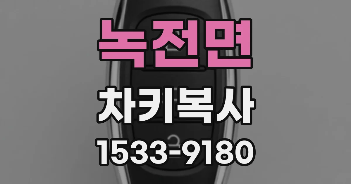 녹전면 차키복사