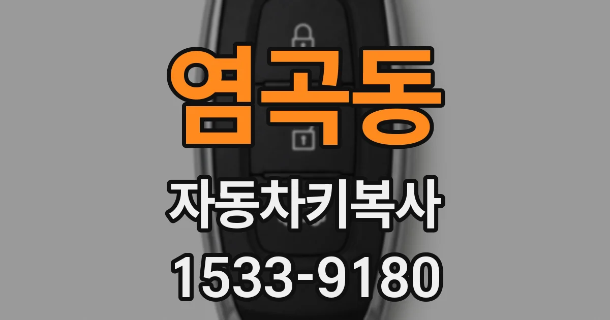 염곡동 자동차키복사