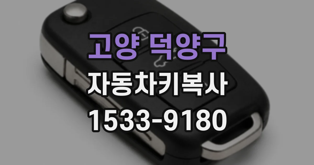 고양 덕양구 자동차키복사
