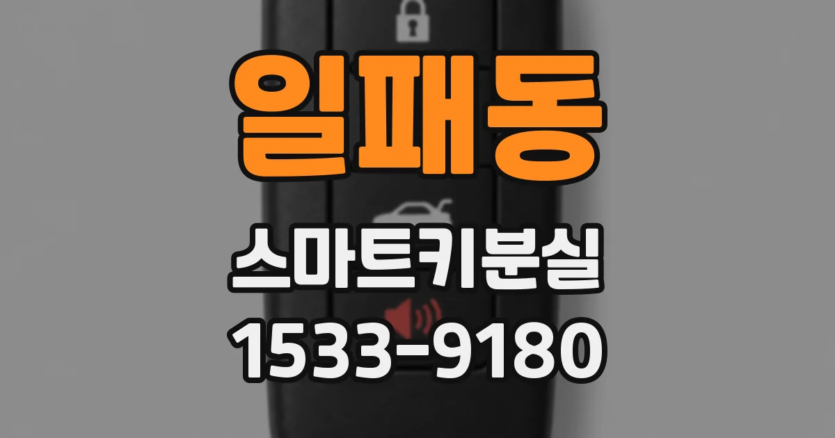 일패동 스마트키분실