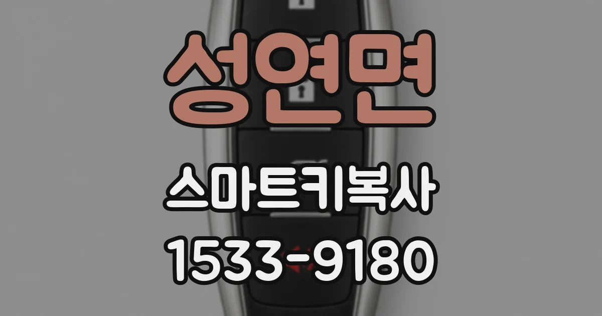 성연면 스마트키복사