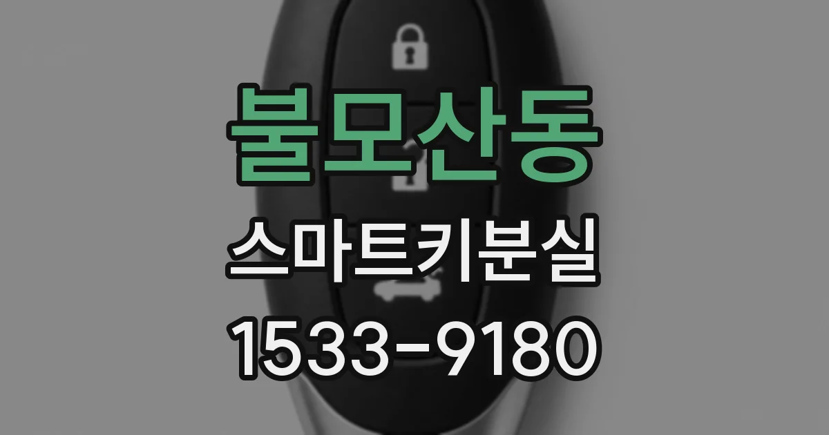 불모산동 스마트키분실