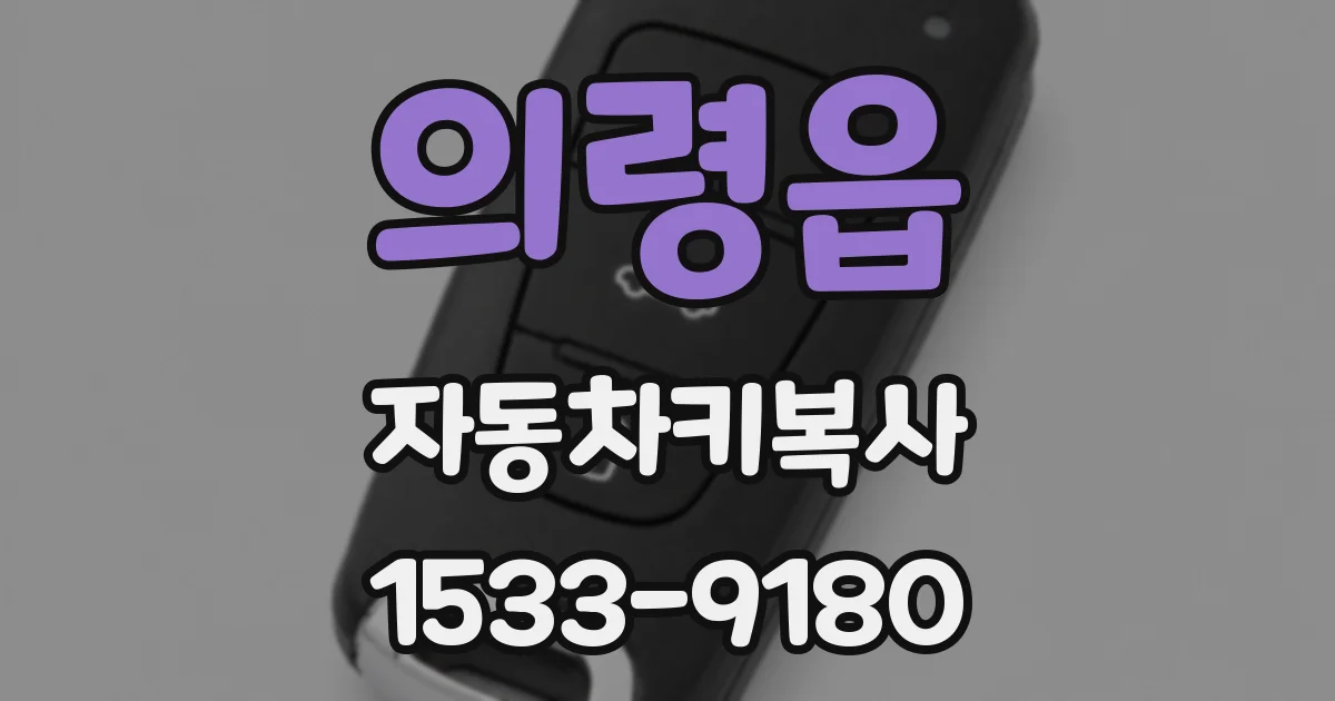 의령읍 자동차키복사