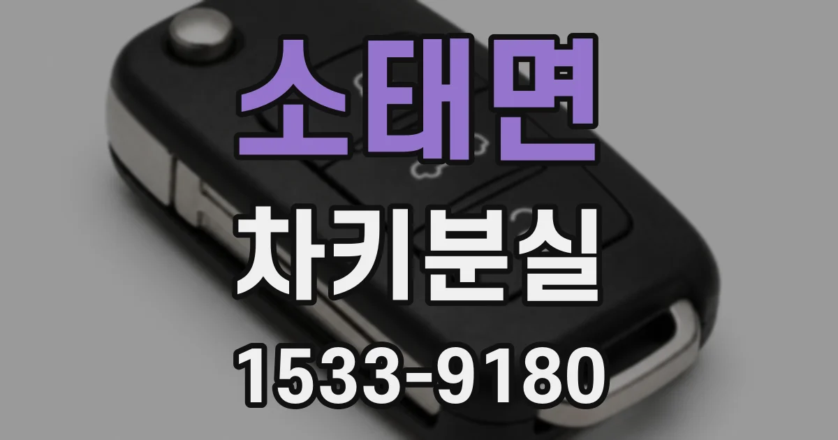 소태면 차키분실