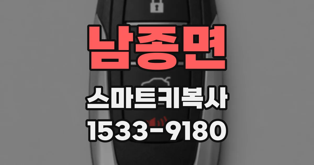 남종면 스마트키복사