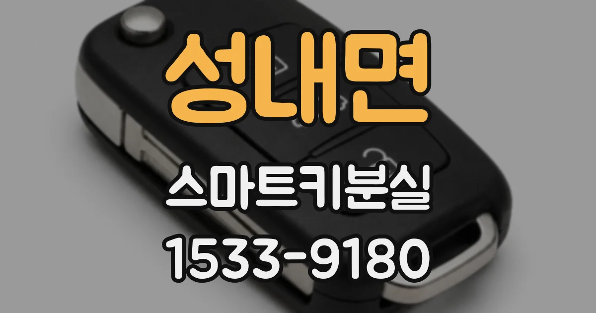 성내면 스마트키분실