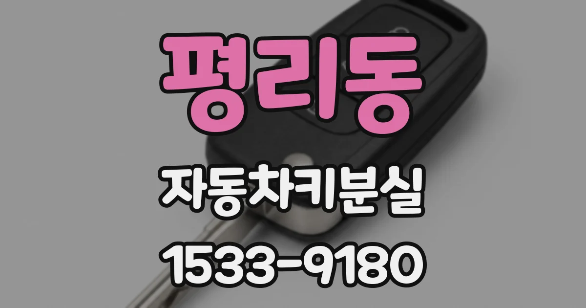 평리동 자동차키분실