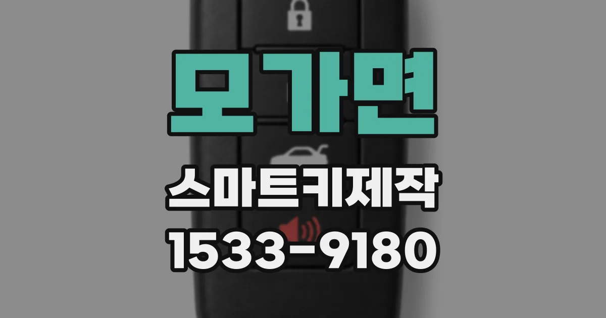 모가면 스마트키제작