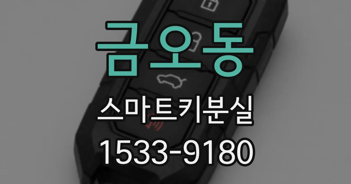 금오동 스마트키분실